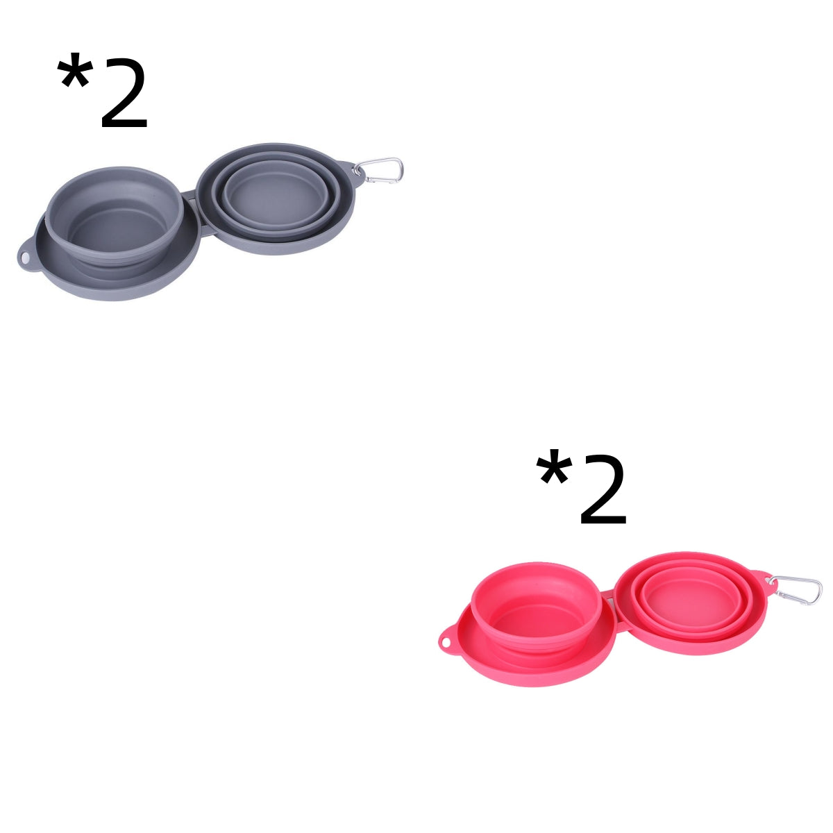 Travel Rubber Foldable Feeding Bowl