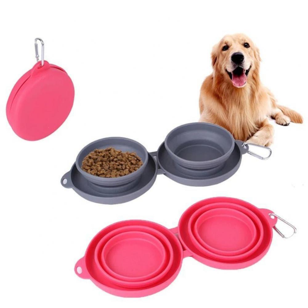 Travel Rubber Foldable Feeding Bowl