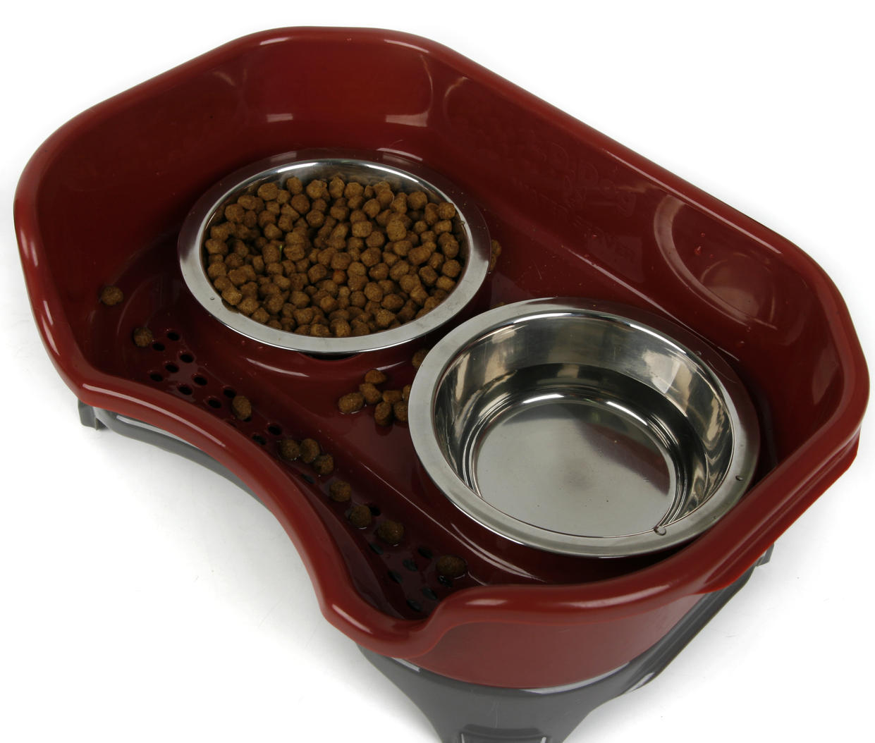 Dog or Cat bowl double basin splash-proof