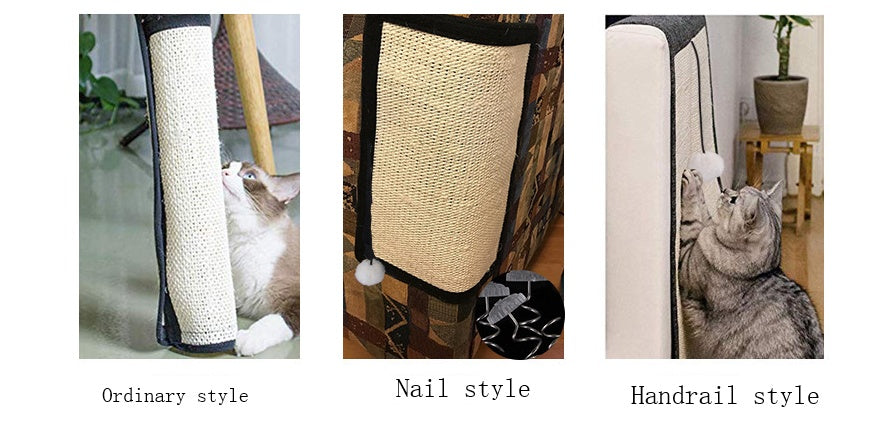 Cat scratch board/mat pad for furniture protection