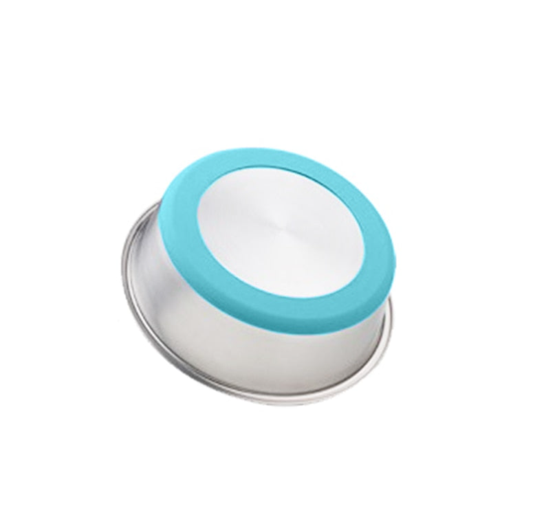Silicone Pet Food Bowl Stainless Steel