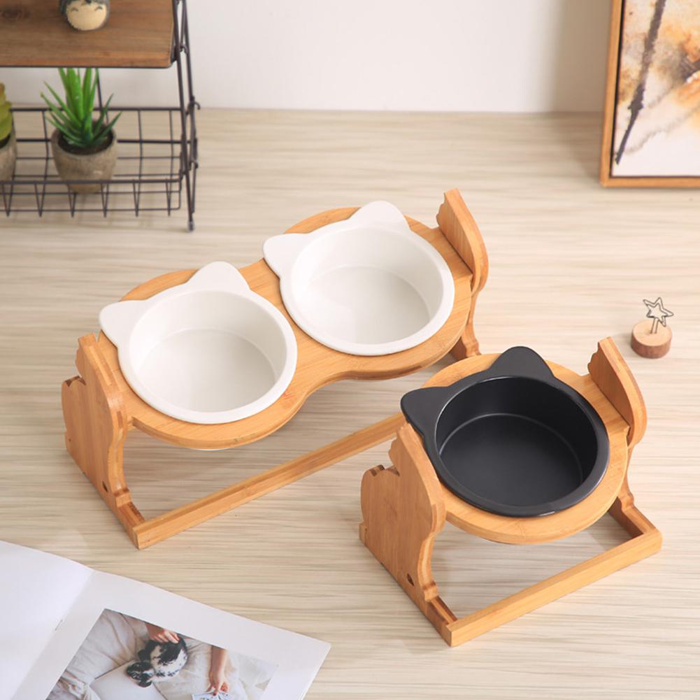 Elevated cat food bowl