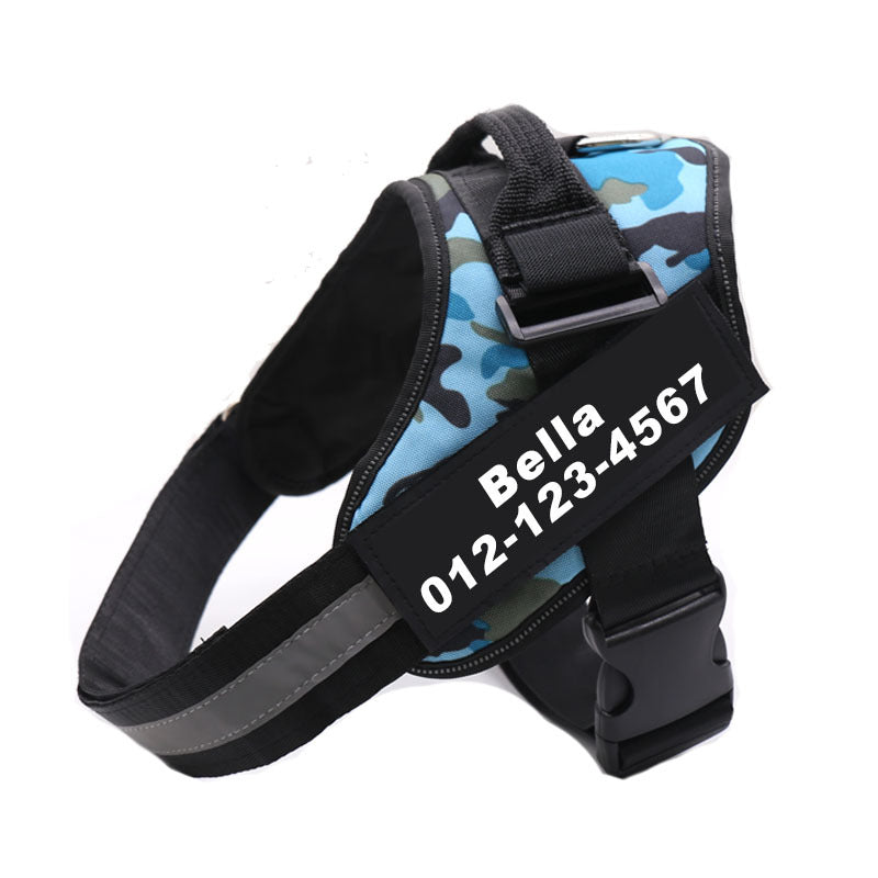 Personalized Dog Harness-No Pull- Reflective Small or Large Dog
