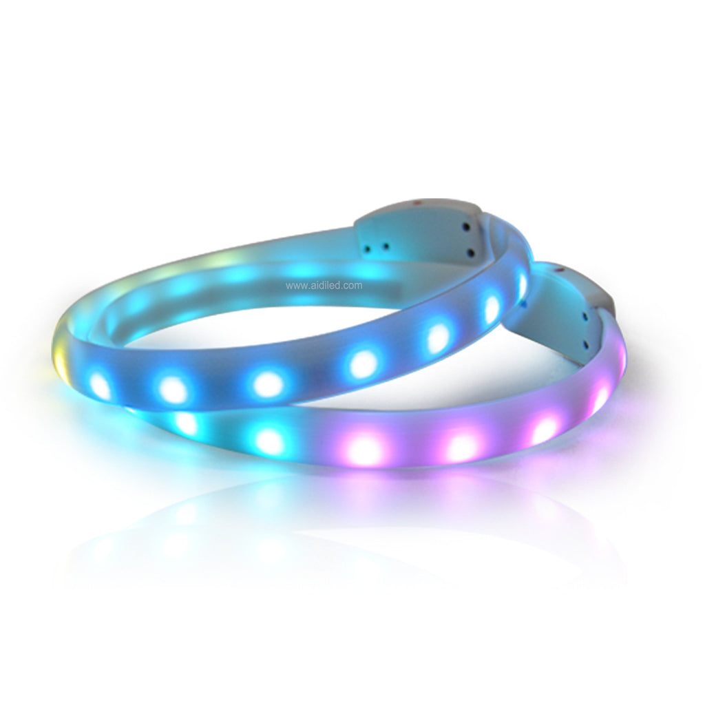 Flash Collar For Dogs USB Charging Anti-Lost Silicone