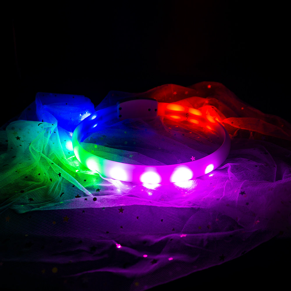 Flash Collar For Dogs USB Charging Anti-Lost Silicone