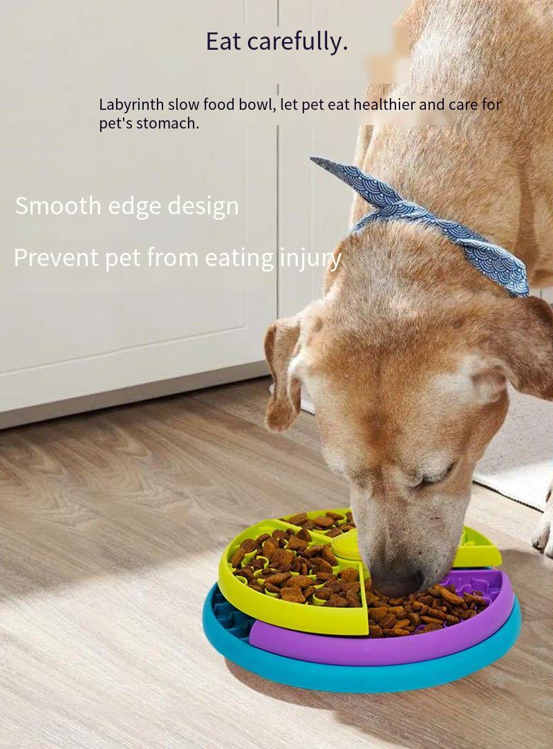 Playfully Slow Food Bowl Anti Choking for Cats, Dogs