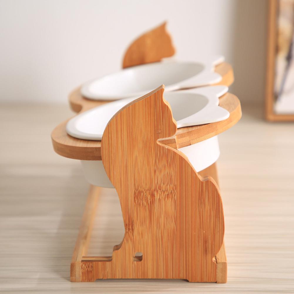 Elevated cat food bowl