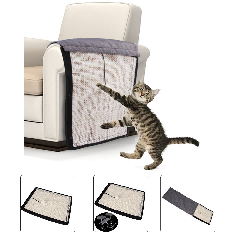 Cat scratch board/mat pad for furniture protection