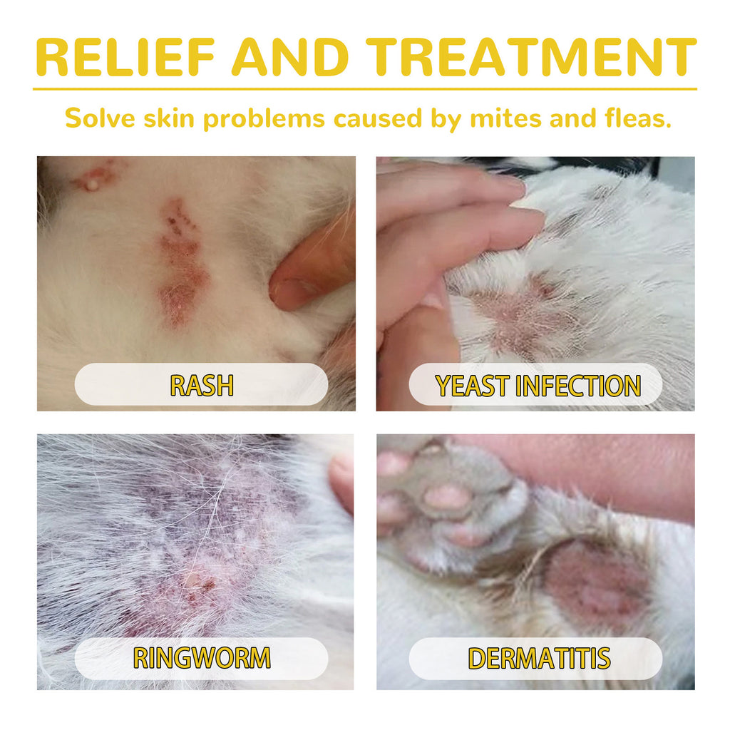 Cat And Dog External Fleas Lice Ticks Skin Care