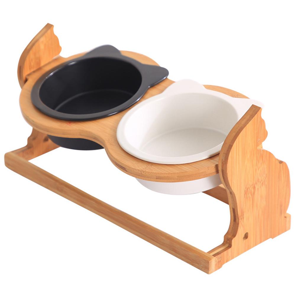 Elevated cat food bowl