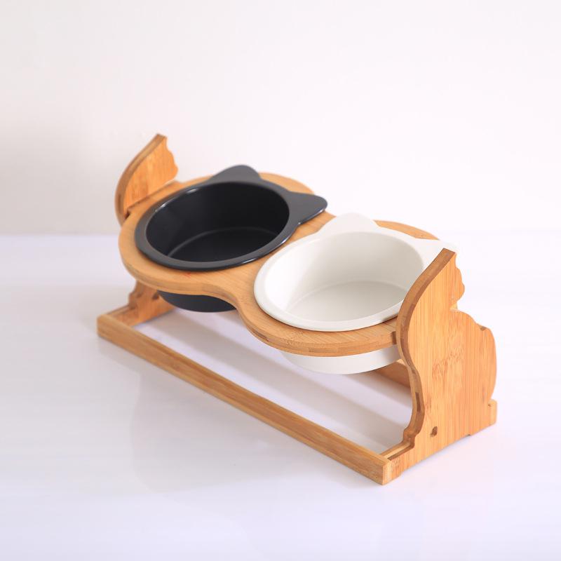 Elevated cat food bowl