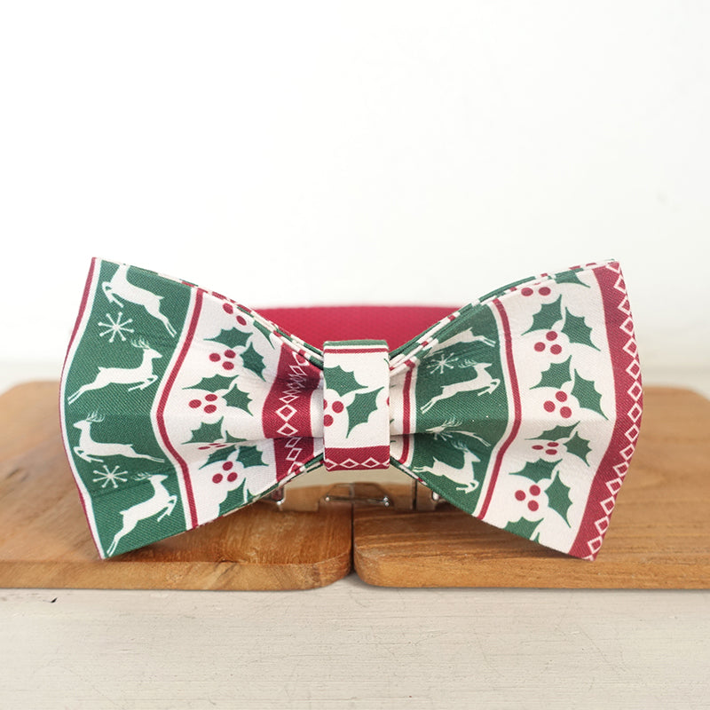 Christmas Deer Dog Collar