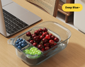 Dog or Cat Double-layer draining snack box-transparent