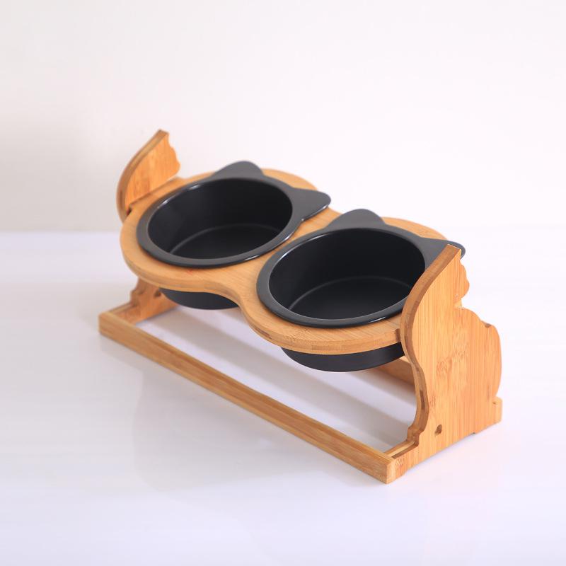 Elevated cat food bowl