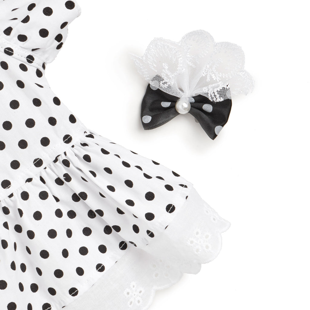 Black And White Polka Dot Dress Dog or Cat