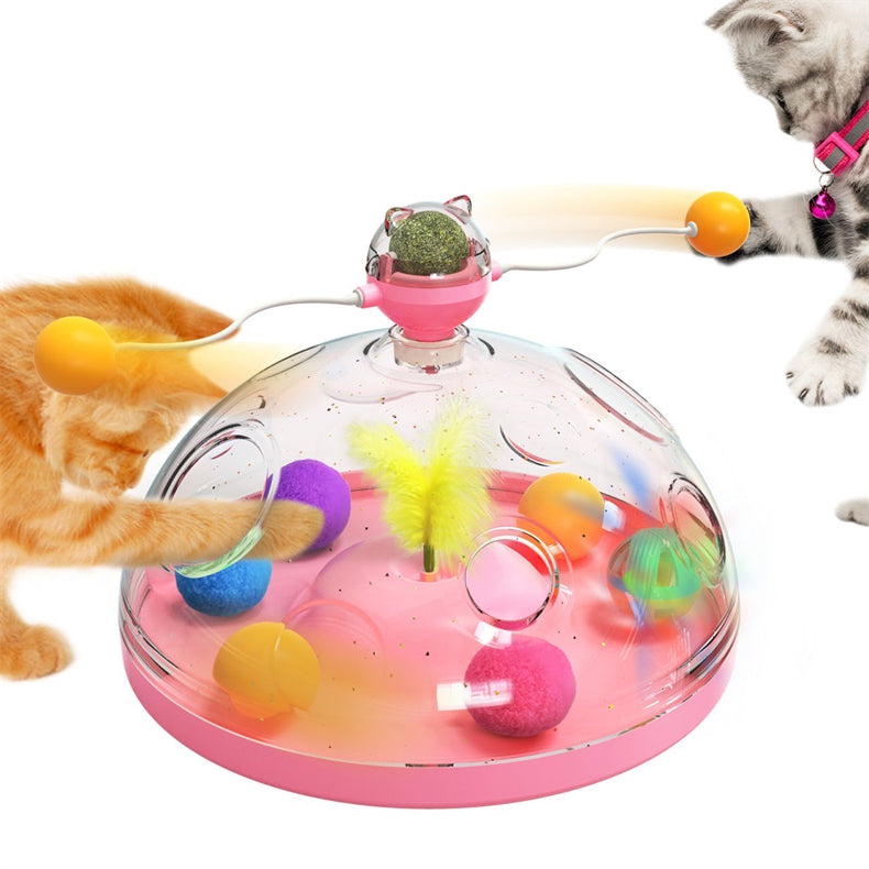 Windmill Cat Toy Windmill Interactive Turntable and Catnip