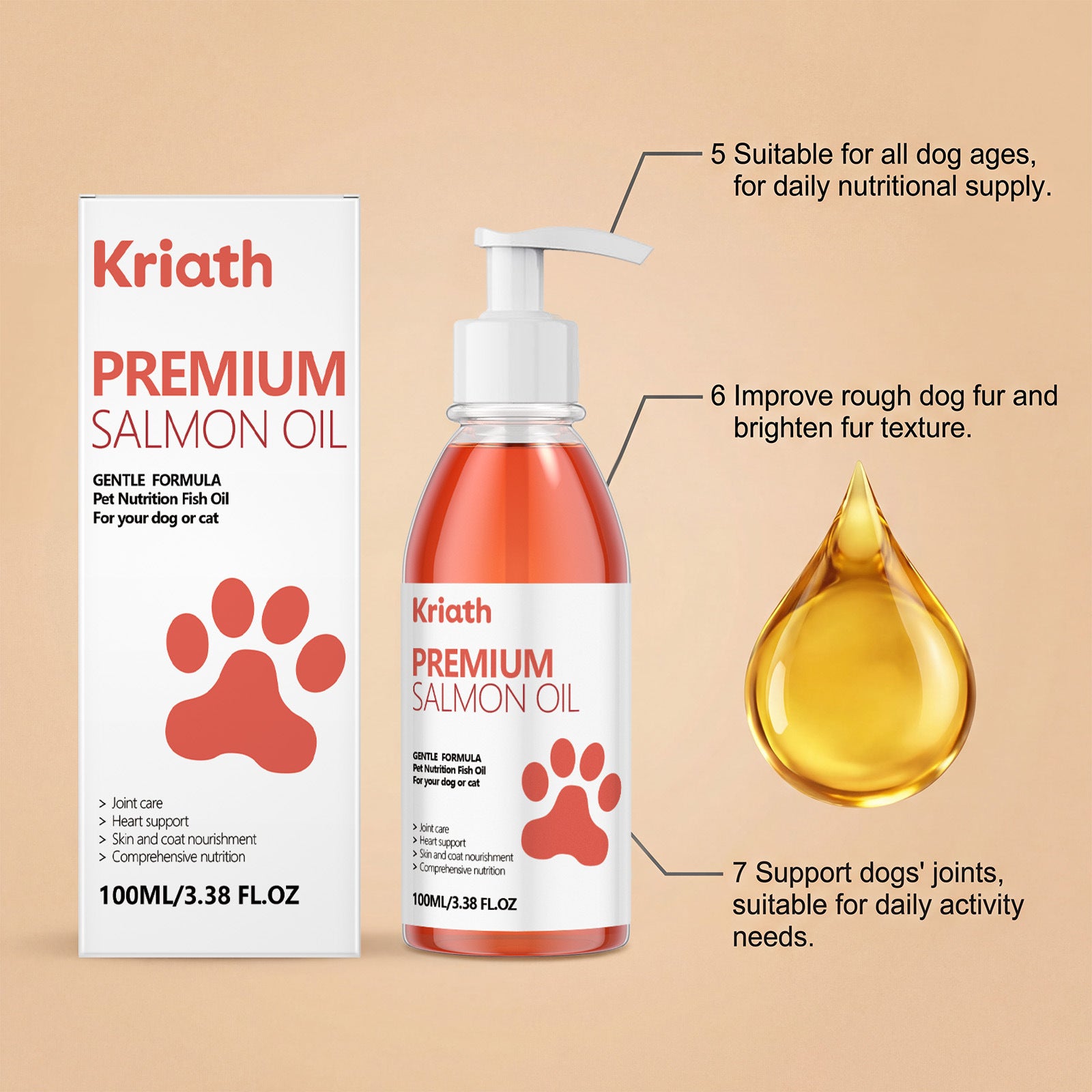 Dogs or Cats Premium Salmon oil