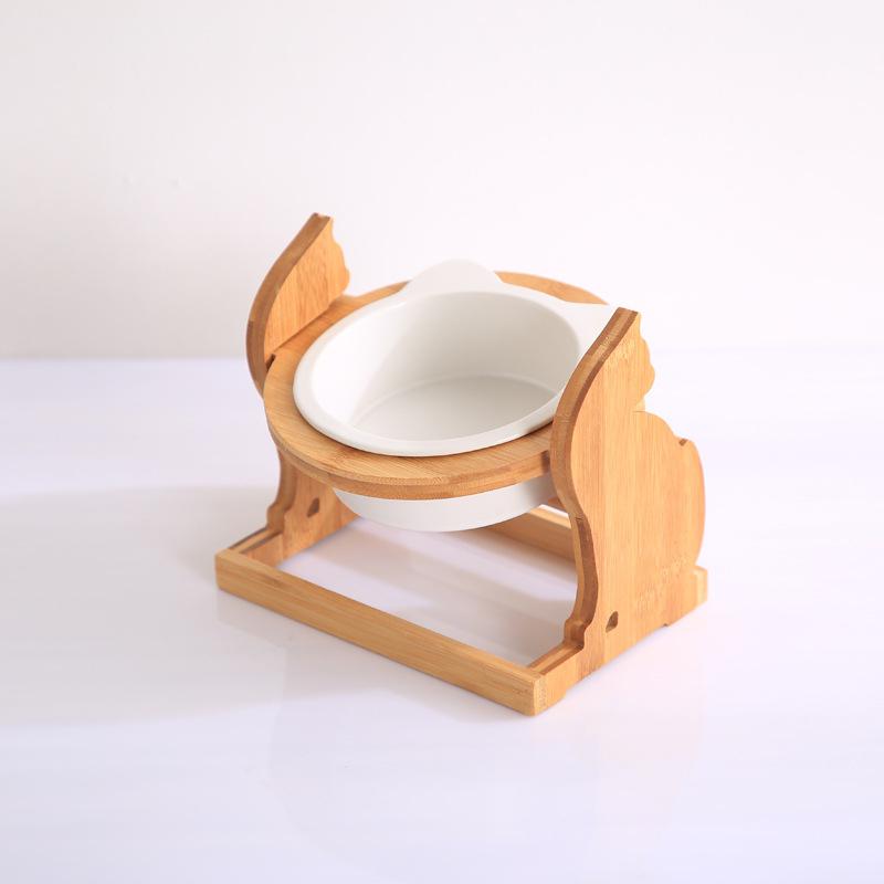 Elevated cat food bowl