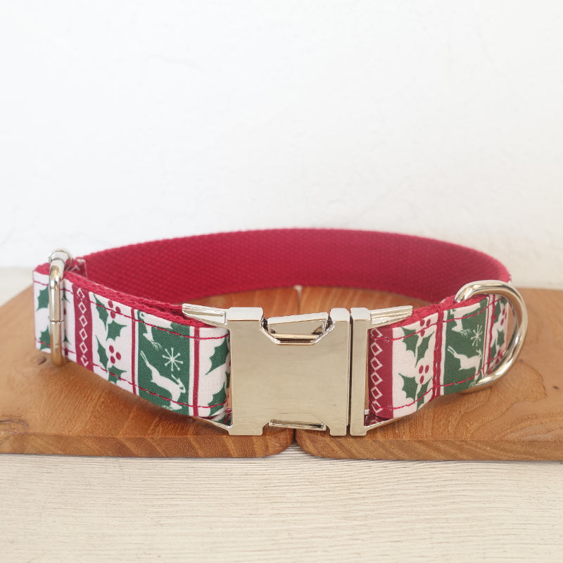 Christmas Deer Dog Collar