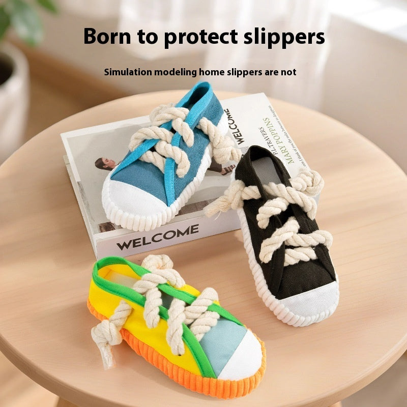 Dog Sound Slippers Toy Self-Hi Relieving