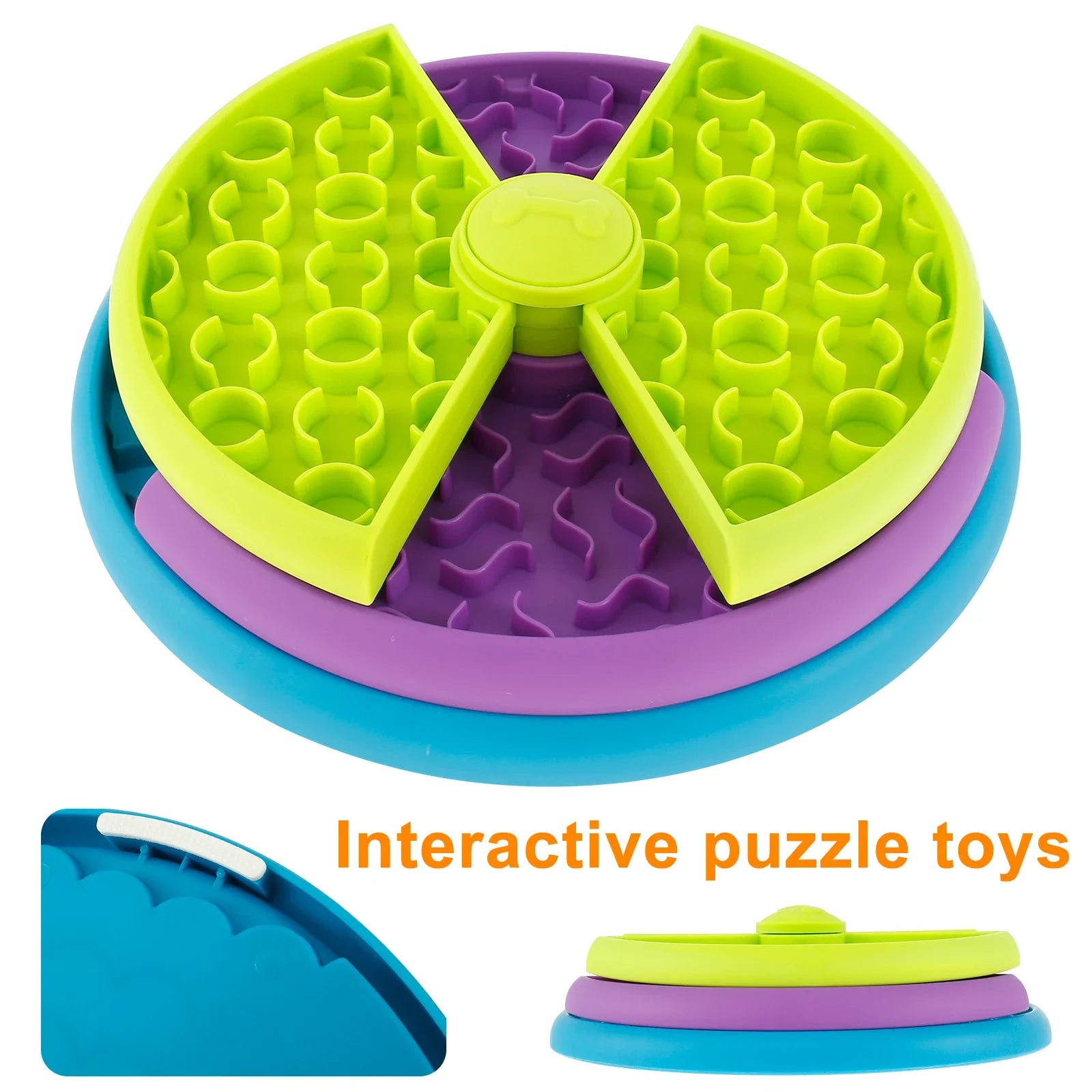 Playfully Slow Food Bowl Anti Choking for Cats, Dogs