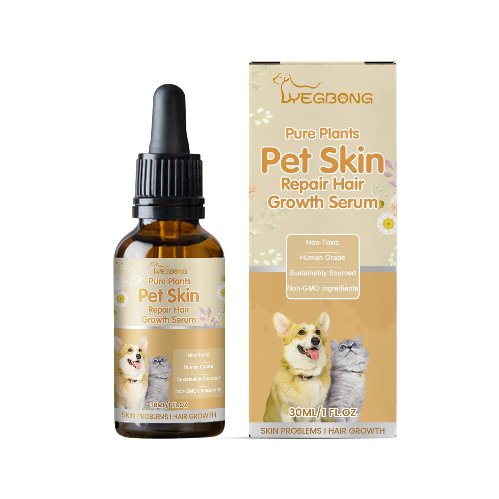 Dog Skin Fur And Wound Care Essence For Cleaning And Moisturizing