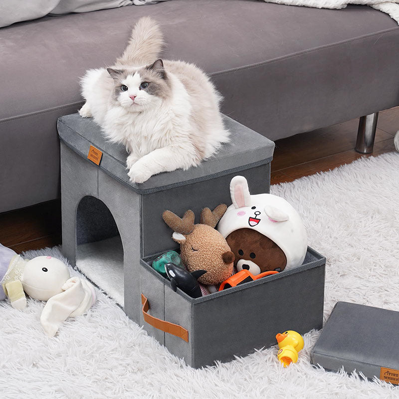 Foldable Storage Stairs Dogs or Cats Steps Ladder