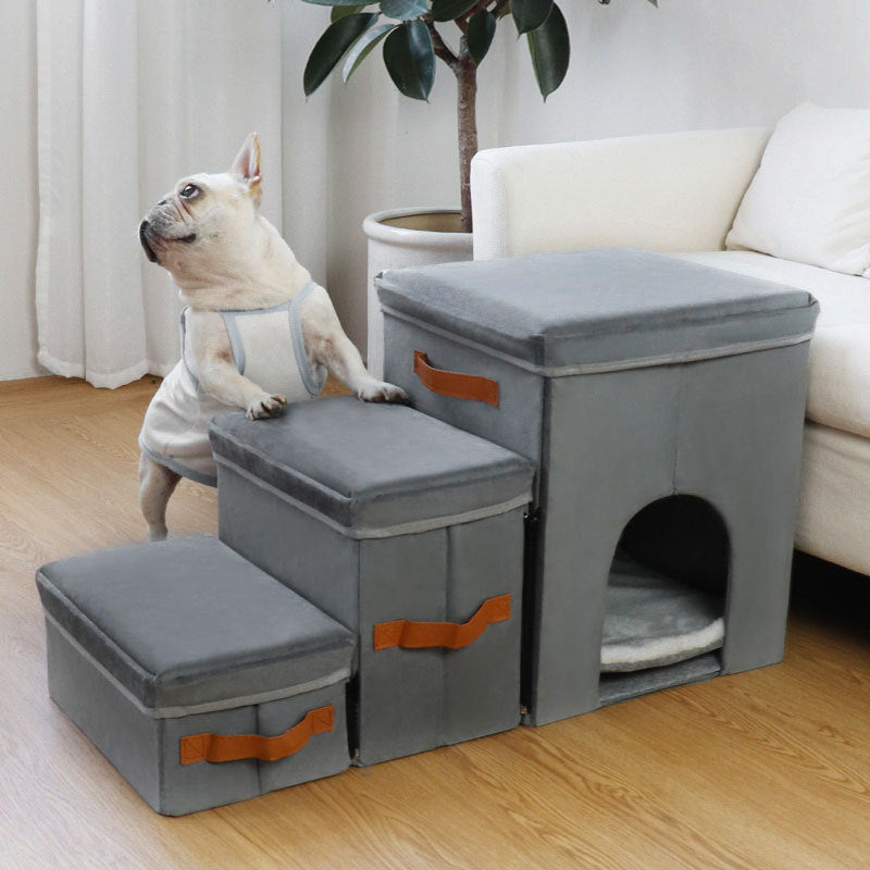 Foldable Storage Stairs Dogs or Cats Steps Ladder
