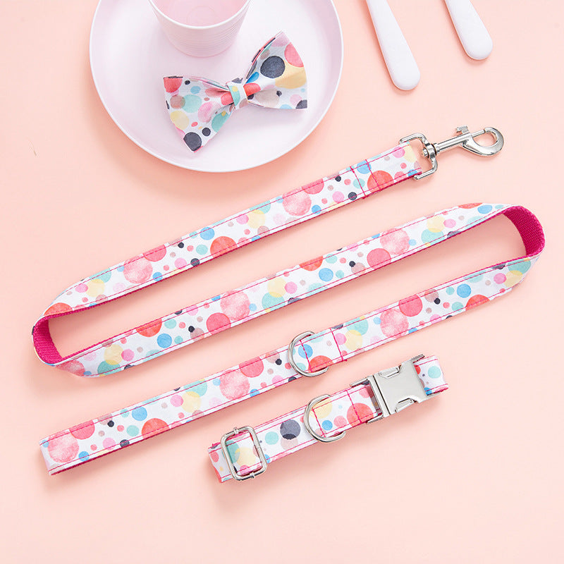 Dog or Cat Collar Print Personality Suit