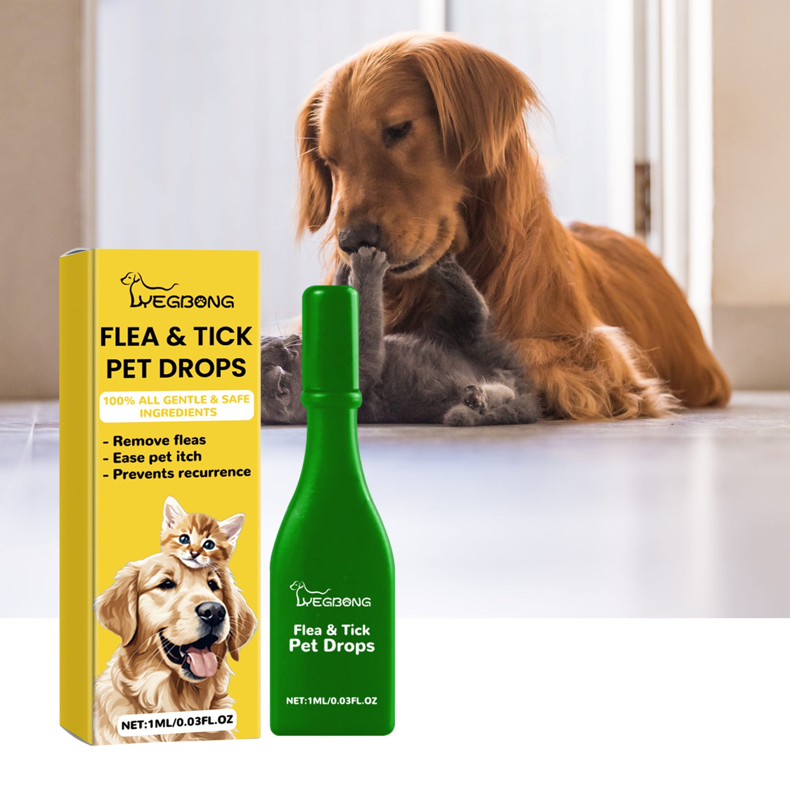 Cat And Dog External Fleas Lice Ticks Skin Care
