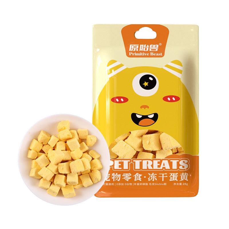 Pet Freeze-dried Snacks Egg Yolk Chicken for Dogs or Cats