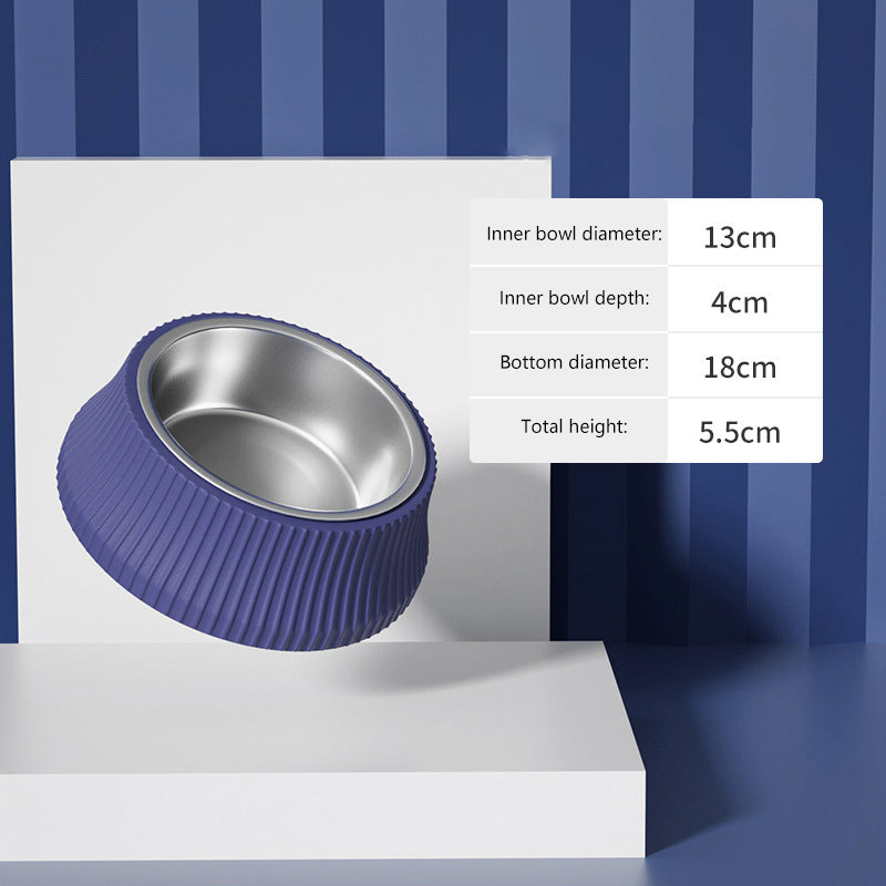 Large Dog Food Bowl Stainless Steel Anti-overturning