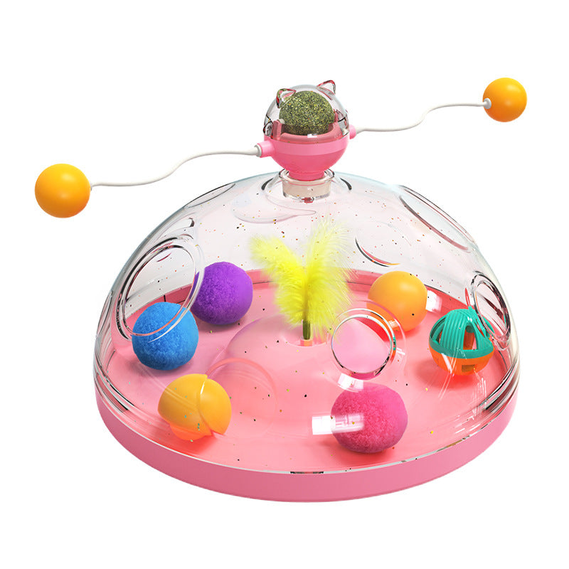 Windmill Cat Toy Windmill Interactive Turntable and Catnip