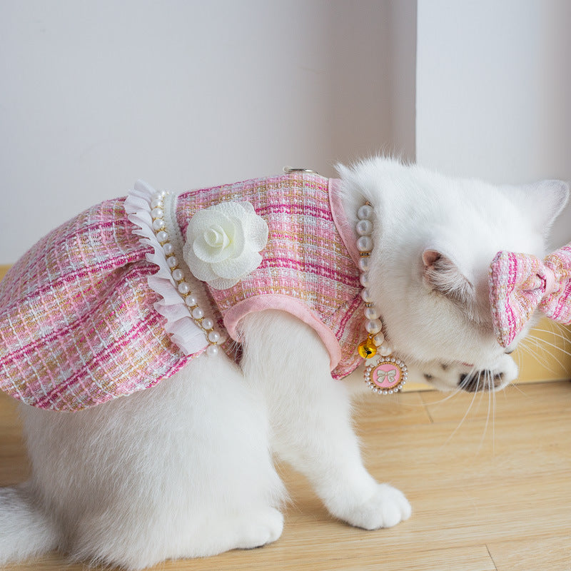 Cat Fashion Bow and Cute Dress