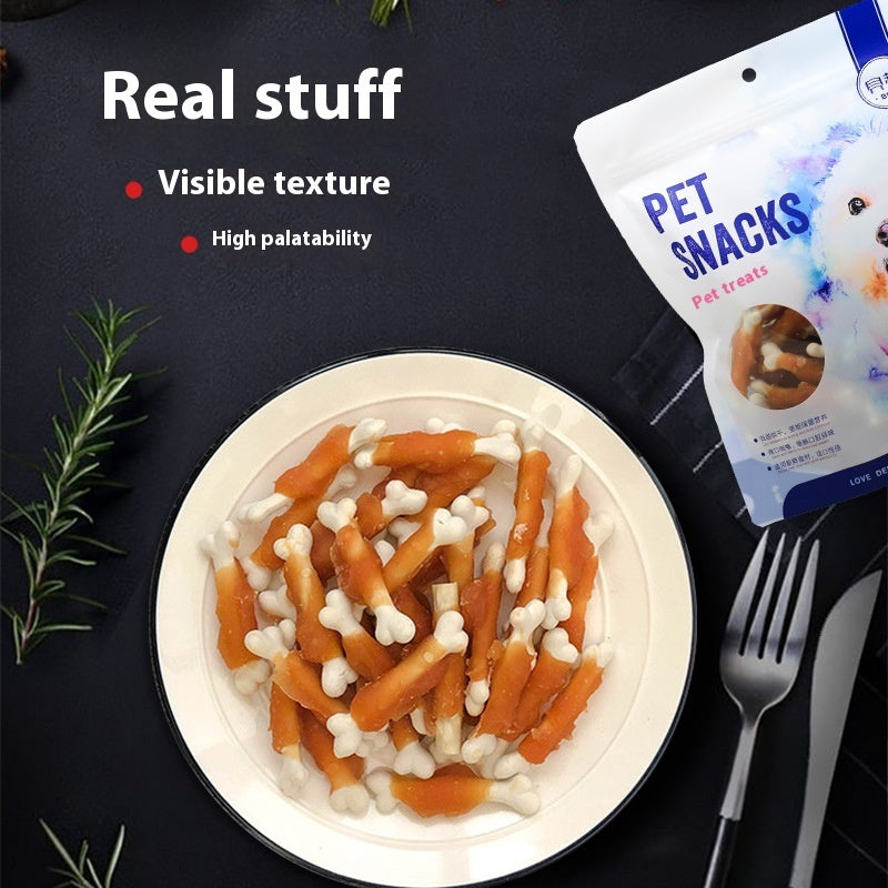 Chicken Wrapped Around Milk Bones Dog Snack