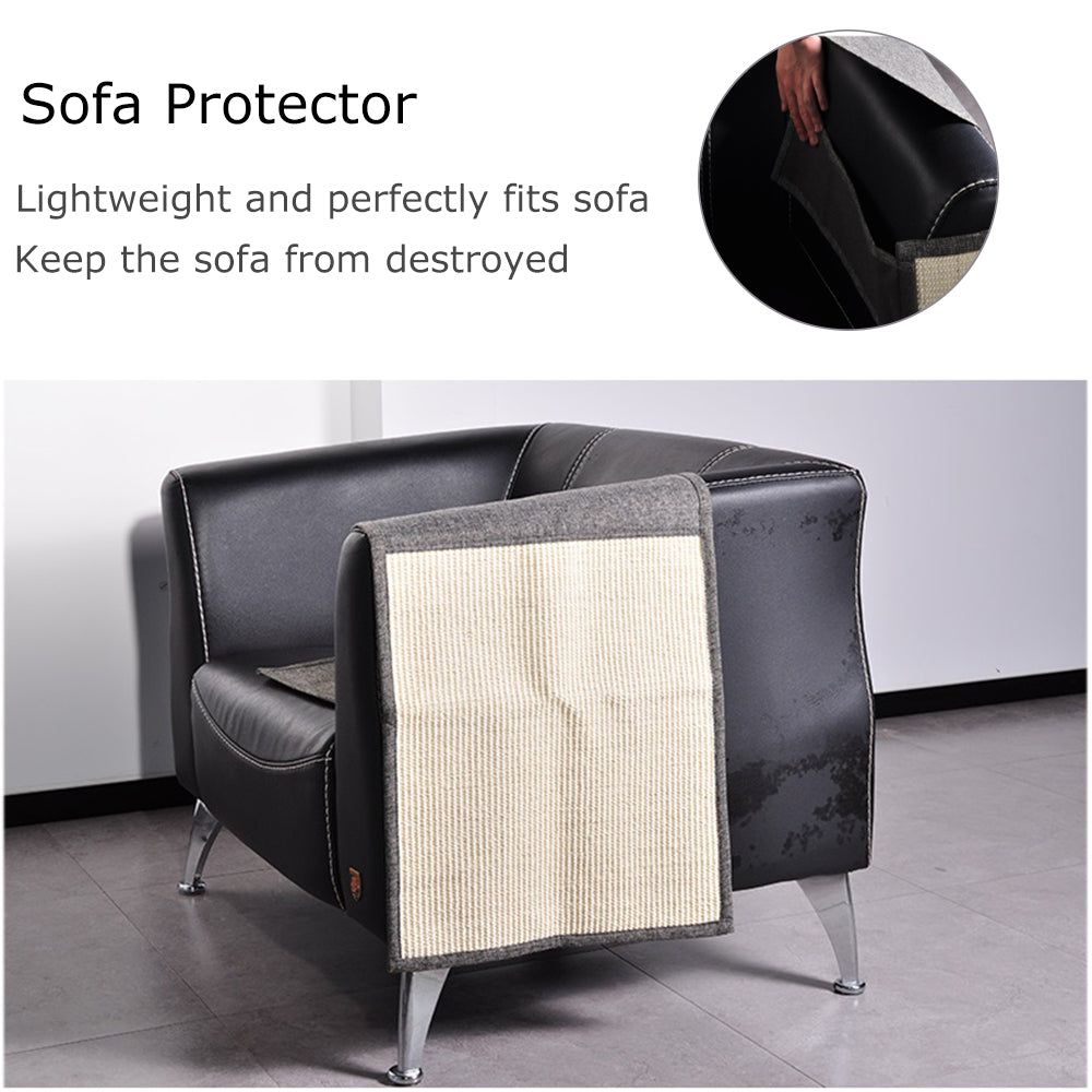 Cat scratch board/mat pad for furniture protection