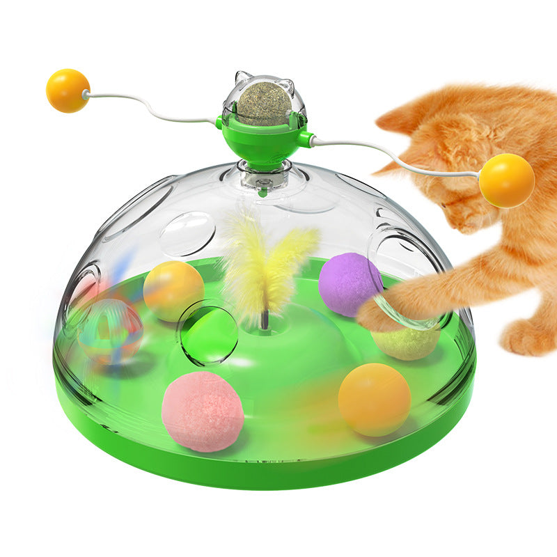 Windmill Cat Toy Windmill Interactive Turntable and Catnip