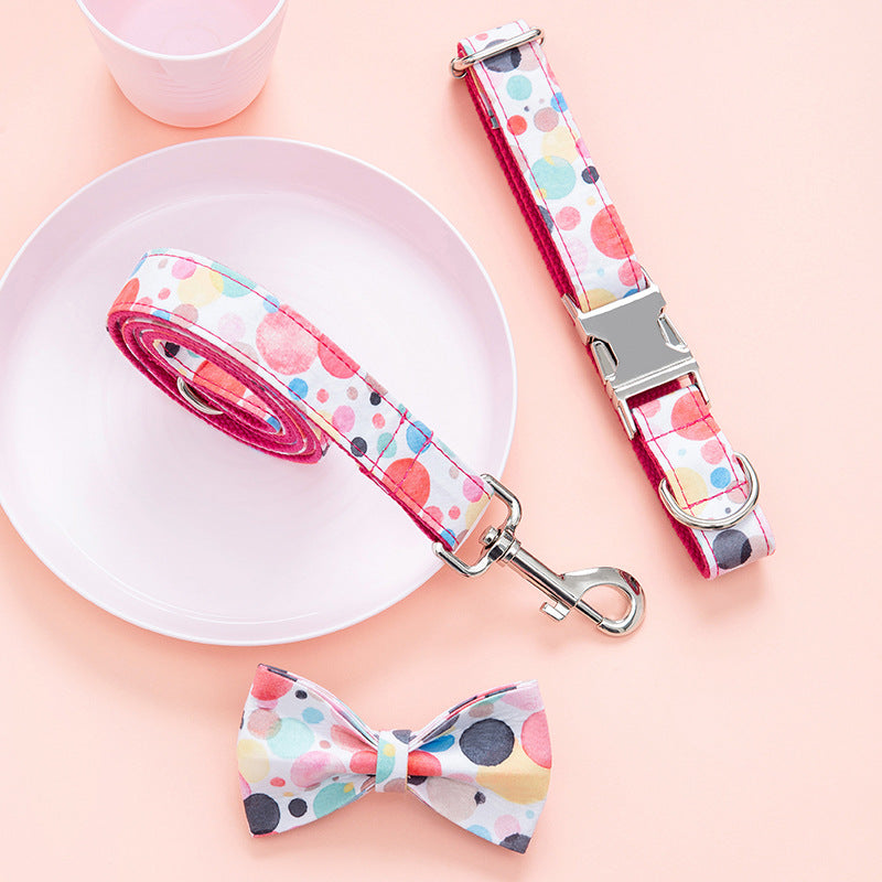 Dog or Cat Collar Print Personality Suit