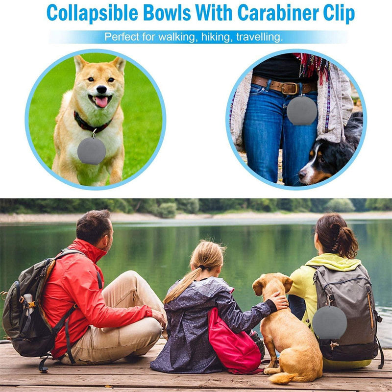 Travel Rubber Foldable Feeding Bowl