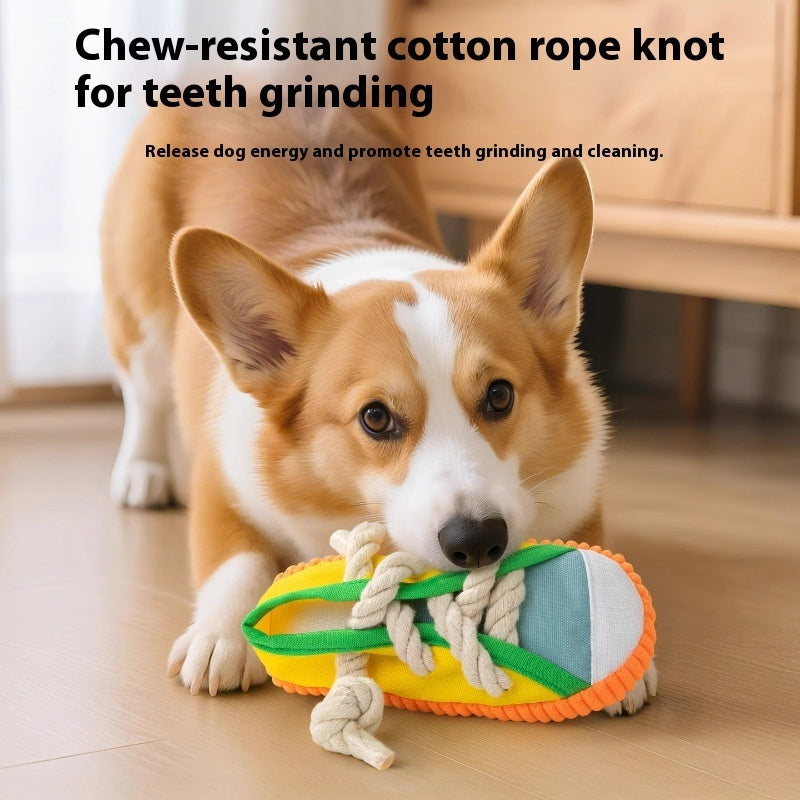 Dog Sound Slippers Toy Self-Hi Relieving