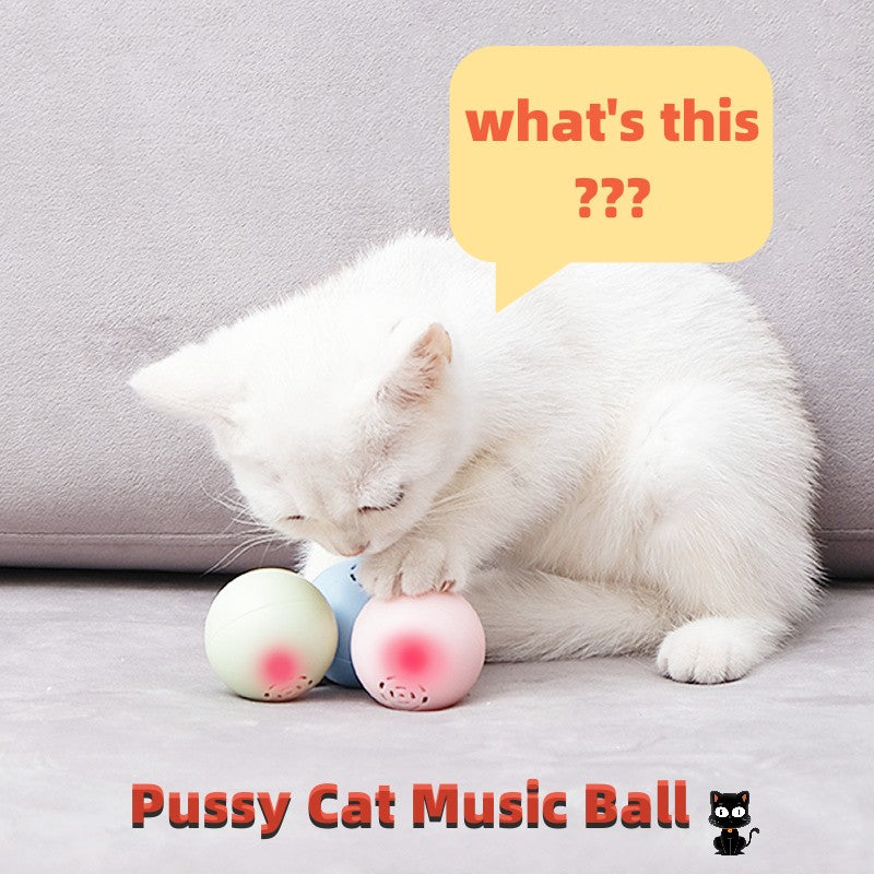 Cat Music Ball Sounds And Bites Toys