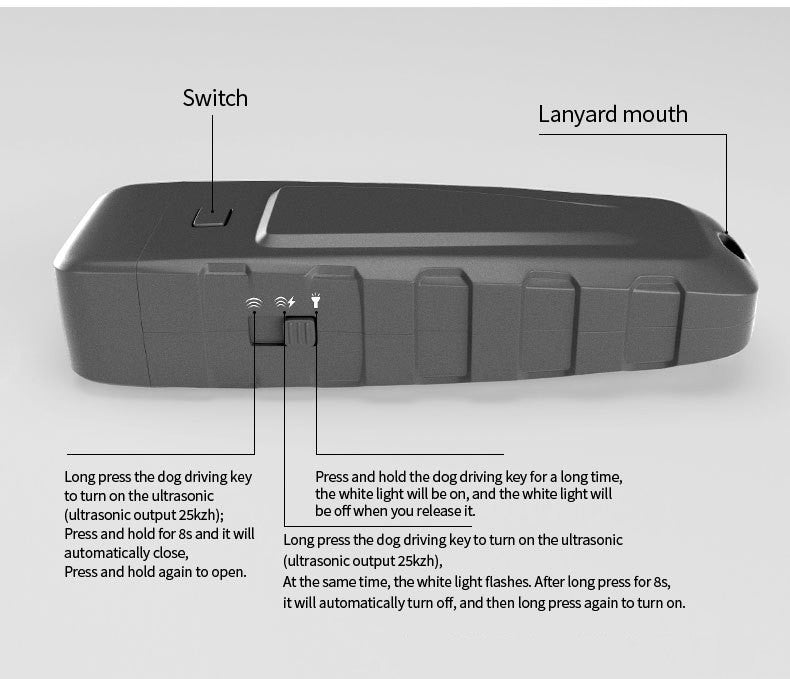 Ultrasonic Dog Training Barking Stopper Handheld