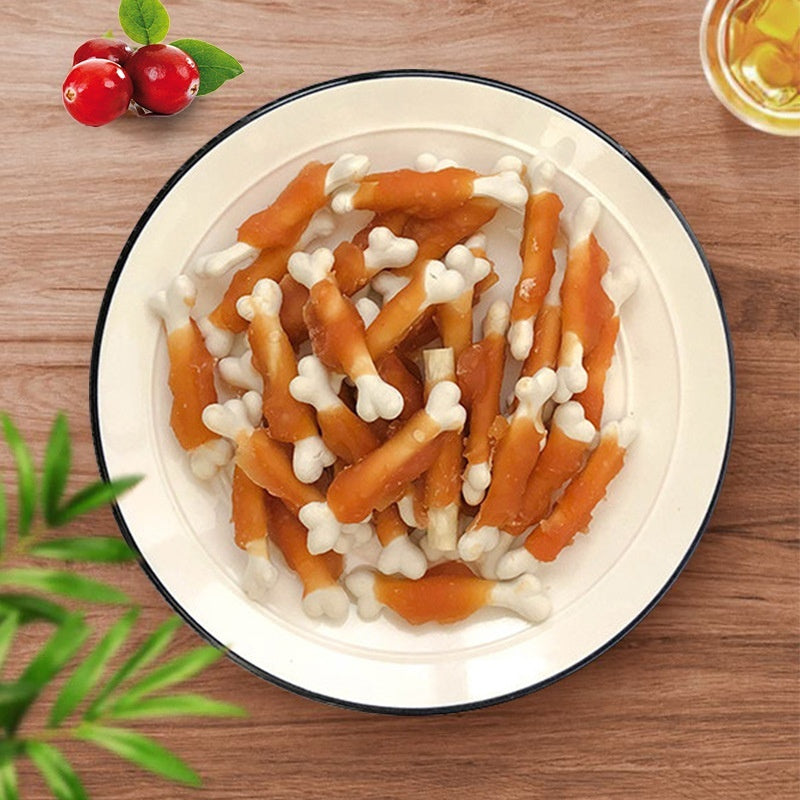 Chicken Wrapped Around Milk Bones Dog Snack
