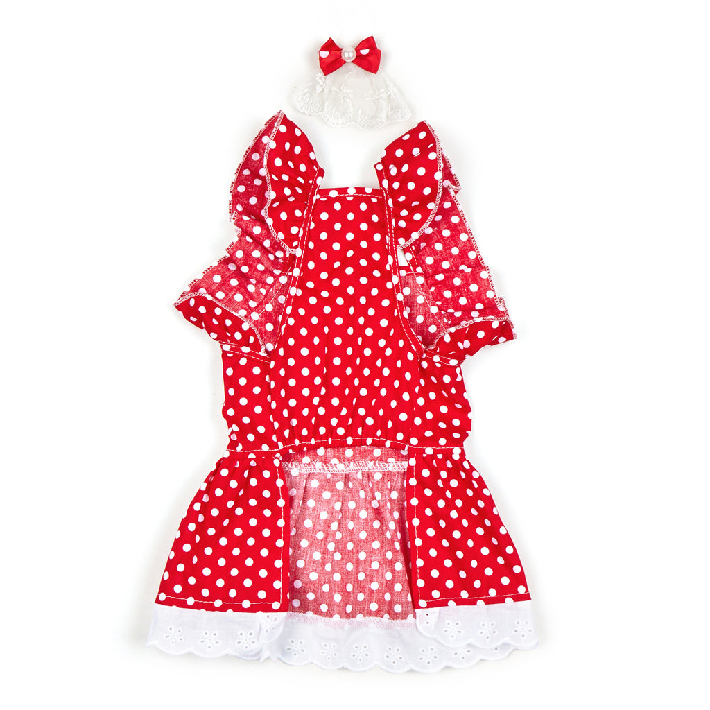 Black And White Polka Dot Dress Dog or Cat