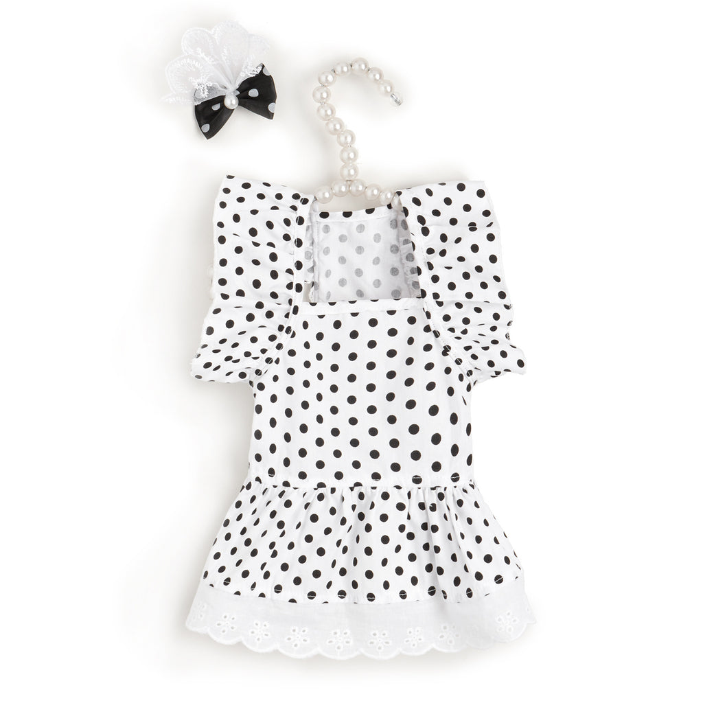 Black And White Polka Dot Dress Dog or Cat