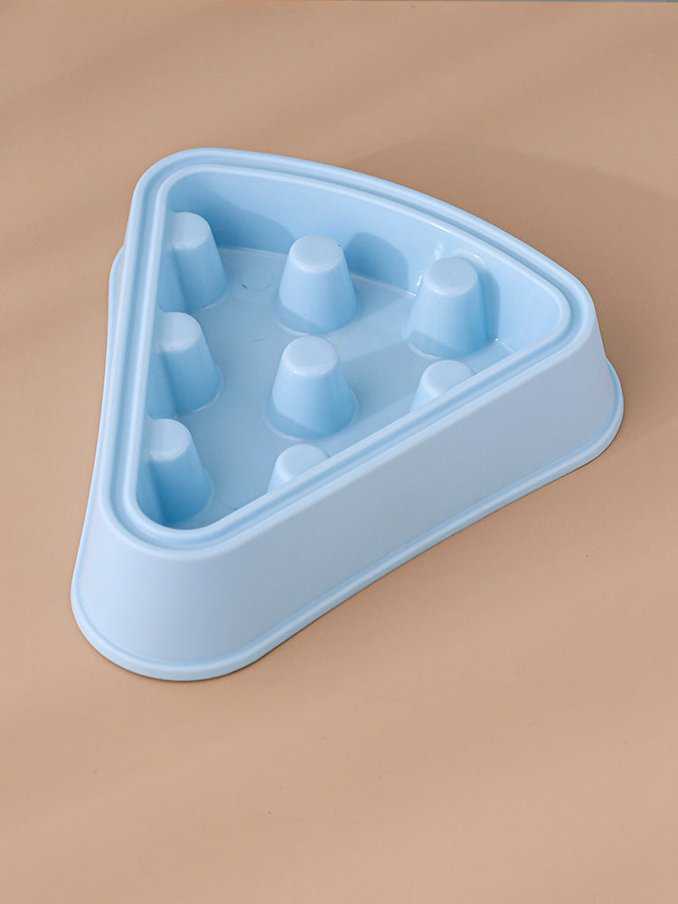 Cat or Dog Slow Food Bowl Cartoon Pizza Shape