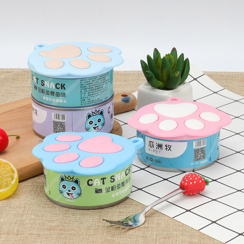 Silicone Dog's Paw Can Lid