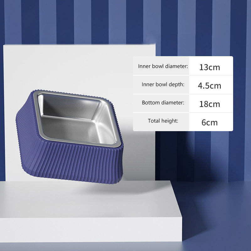 Large Dog Food Bowl Stainless Steel Anti-overturning