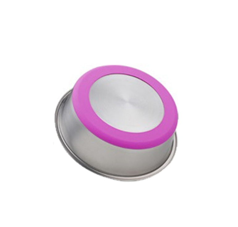 Silicone Pet Food Bowl Stainless Steel