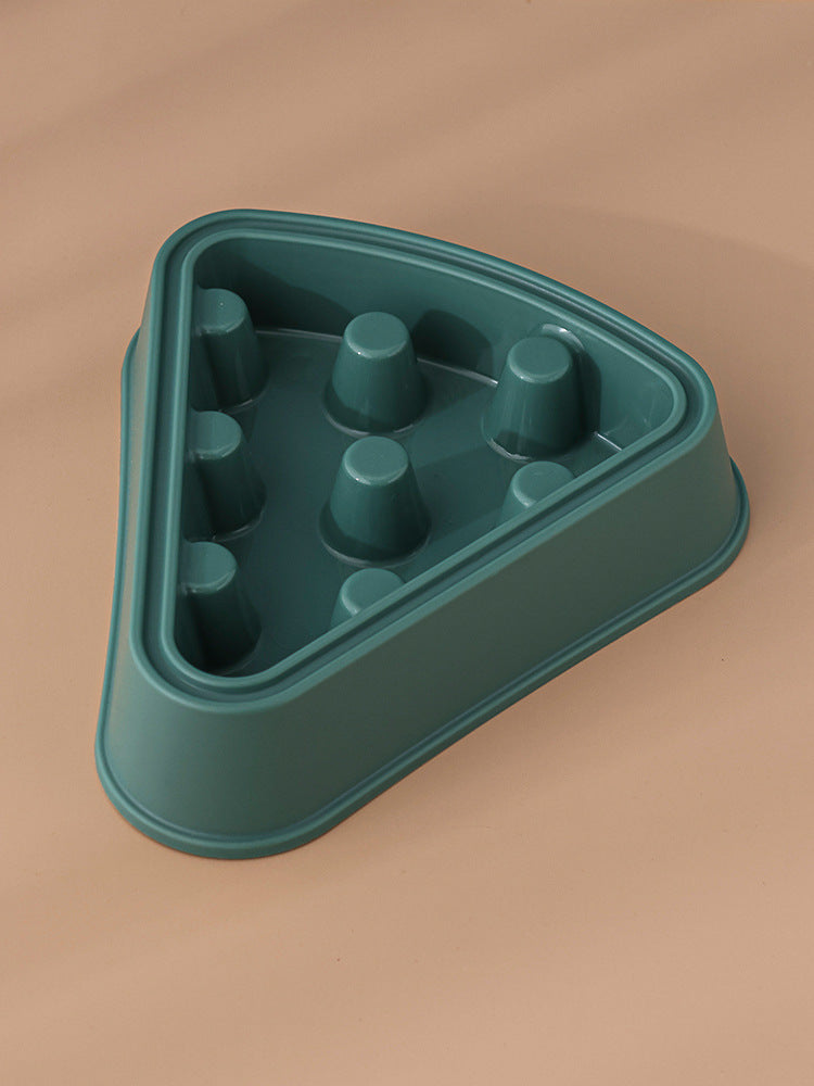 Cat or Dog Slow Food Bowl Cartoon Pizza Shape